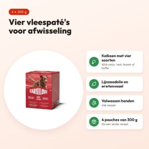 Carnilove hondenvoer pouch multipack 4 x 300 g – 4 smaken – voordelen