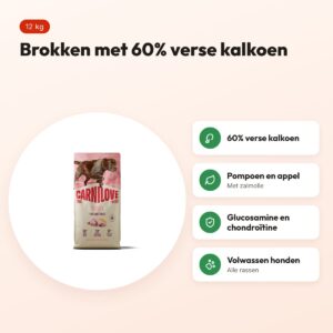 Carnilove hondenvoer True Fresh Adult kalkoen 12 kg – graanvrij – voordelen