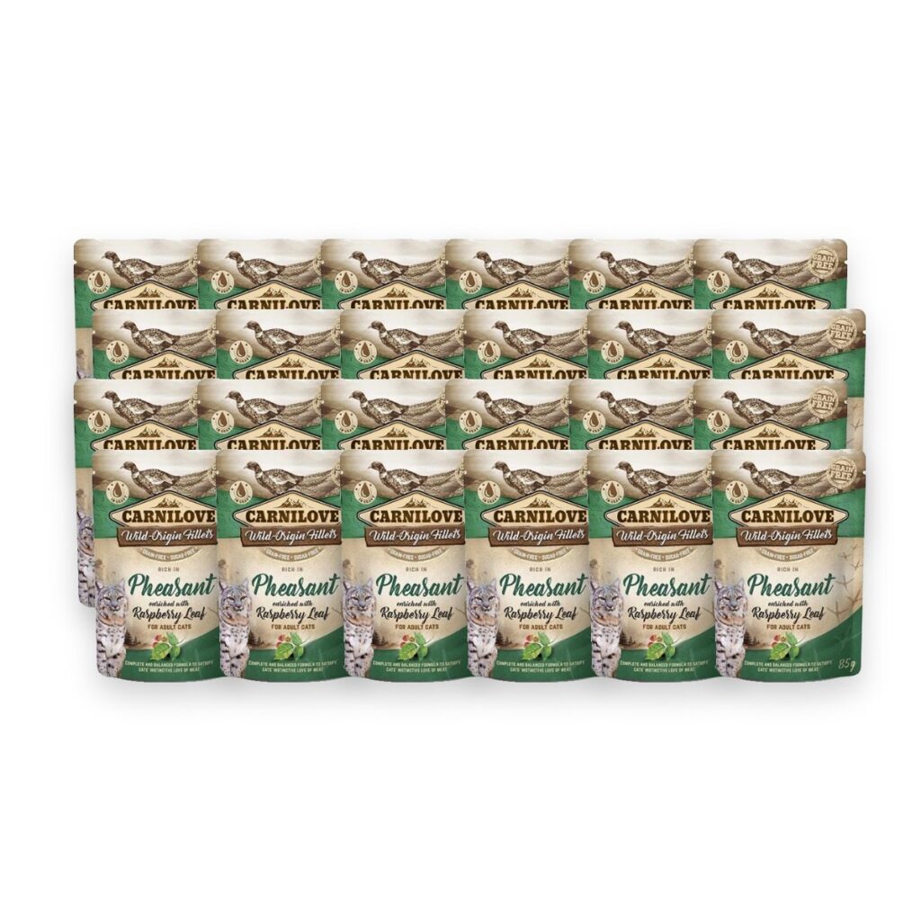 Carnilove kattenvoer natvoer fazant 24 x 85 g – hypoallergeen, pouch