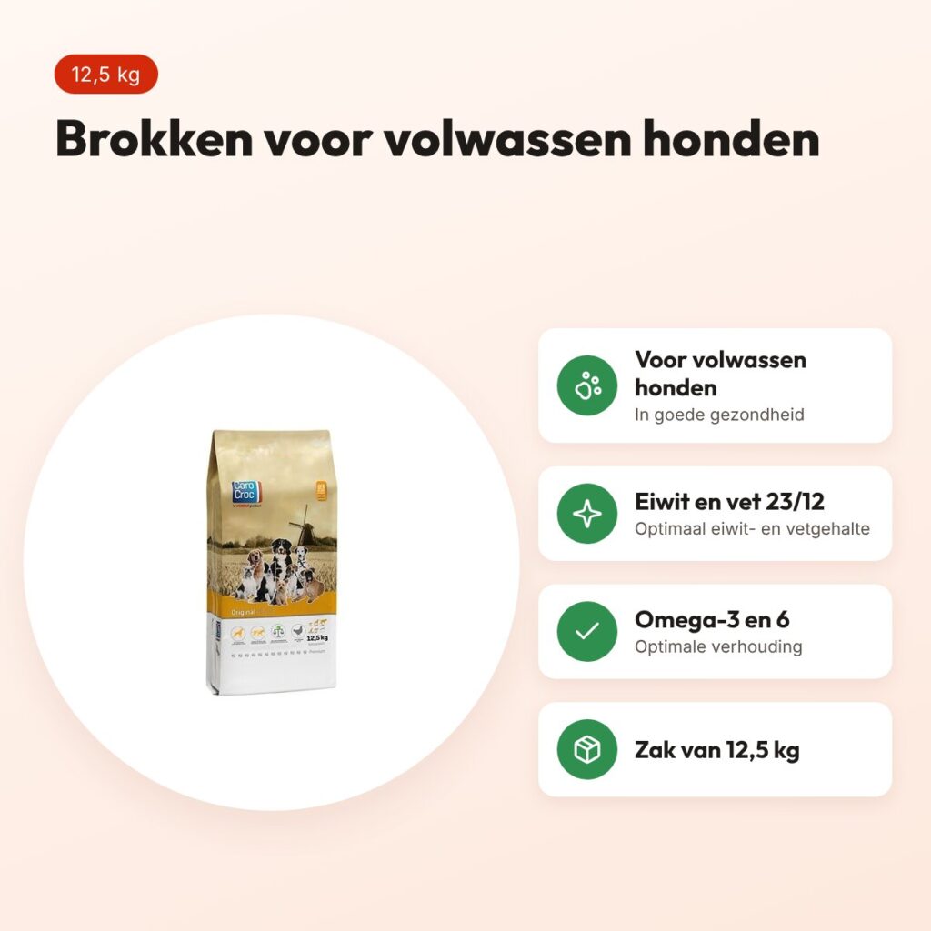 CaroCroc hondenvoer Original 23/12 12,5 kg – volwassen honden – voordelen