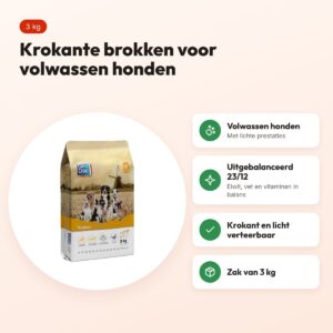 CaroCroc hondenvoer Original 23/12 3 kg – krokant, licht verteerbaar – voordelen