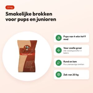 Cavom Compleet Pup/Junior hondenvoer 20 kg – brokken voor pups – voordelen