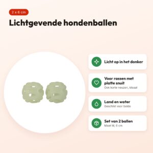 Chuckit Max Glow Air Fetch Ball hondenbal M 6 cm – set van 2 – voordelen