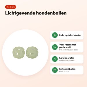 Chuckit Max Glow Air Fetch Ball hondenbal S 5 cm – set van 2 – voordelen