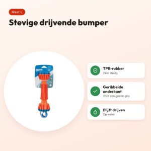 Chuckit Rugged Bumper L 24,5 x 7 x 8 cm – drijvend hondenspeelgoed – voordelen