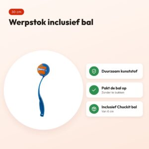 Chuckit Sport Ball Launcher werpstok 12M 30 cm – inclusief bal – voordelen