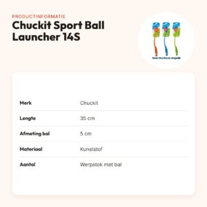 Chuckit Sport Ball Launcher werpstok 14S 35 cm – inclusief bal – productinformatie