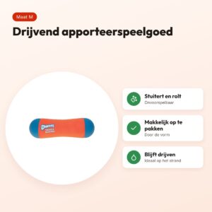 Chuckit Tumble Bumper M 21 cm – drijvend apporteerspeelgoed – voordelen