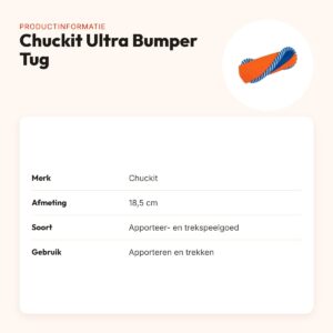 Chuckit Ultra Bumper Tug 18,5 cm – apporteer- en trekspeelgoed – productinformatie