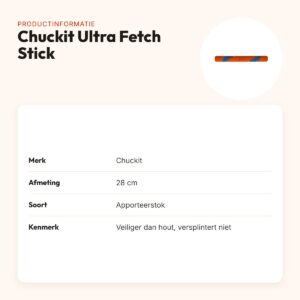 Chuckit Ultra Fetch Stick 28 cm – apporteerstok voor honden – productinformatie