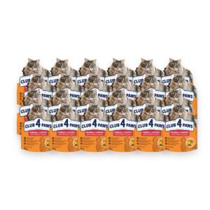 Club 4 Paws kattenvoer Premium Adult Hairball Control 24 x 80 g – gelei