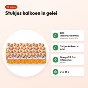 Club 4 Paws kattenvoer Premium Adult kalkoen in gelei 24 x 85 g – voordelen