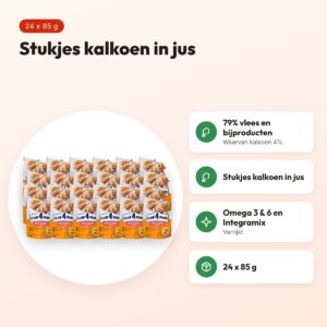 Club 4 Paws kattenvoer Premium Adult kalkoen in jus 24 x 85 g – voordelen