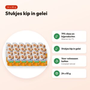 Club 4 Paws kattenvoer Premium Adult kip in gelei 24 x 85 g – voordelen