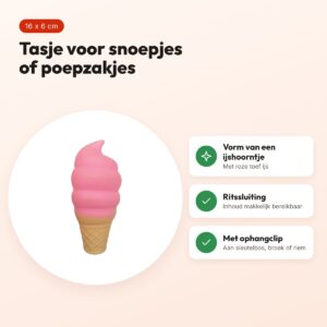 Croci beloningszakje ijsje 16 x 6 cm – met rits en clip – voordelen