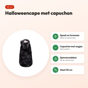 Croci hondencape Tricky Ghost 30 cm – omkeerbaar spook en tovenaar – voordelen