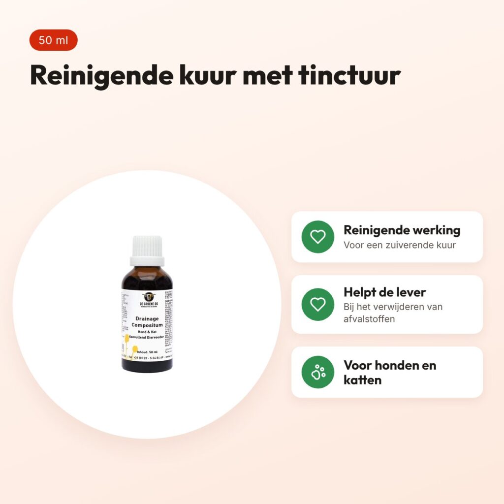 De Groene Os Drainage Compositum 50 ml – hond en kat – voordelen
