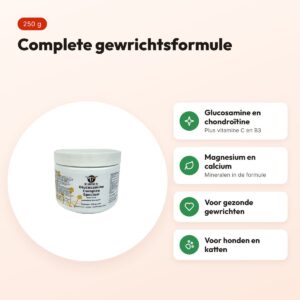 De Groene Os Glucosamine Complex Speciaal 250 g – hond en kat – voordelen