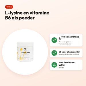 De Groene Os L-Lysine/B6 poeder 100 g – hond en kat – voordelen