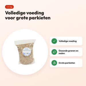 De Vries grote parkietenvoer 2,5 kg – granen en zaden – voordelen