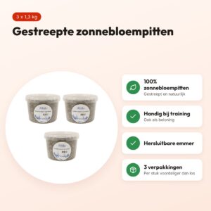 De Vries zonnebloempitten gestreept 1,3 kg – multipack 3 stuks – voordelen
