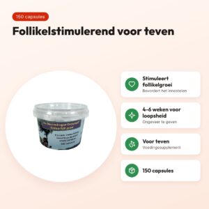 Dierendrogist follikelstimulerend capsules 150 stuks – voor teven – voordelen