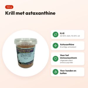 Dierendrogist krill 150 g – voedingssupplement hond en kat – voordelen