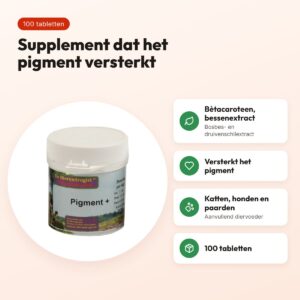 Dierendrogist Pigment Plus 100 tabletten – voedingssupplement – voordelen