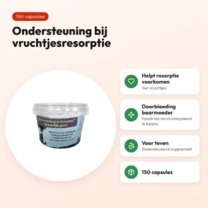 Dierendrogist resorptie van vruchtjes capsules 150 stuks – voor teven – voordelen