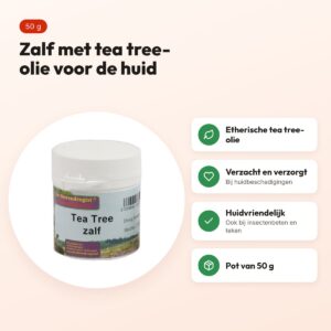 Dierendrogist tea tree zalf 50 g – voor de huid – voordelen
