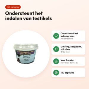Dierendrogist testikels indalen capsules 150 stuks – voor honden – voordelen