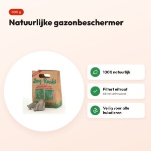 Dog Rocks 600 g – natuurlijke gazonbeschermer tegen urinevlekken – voordelen