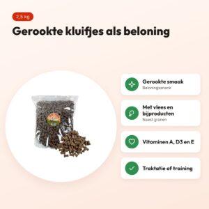 Dog Treatz gerookte kluifjes 2,5 kg – beloningssnack met gerookte smaak – voordelen
