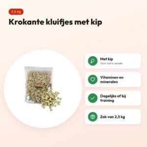 Dog Treatz kip kluifjes 2,5 kg – krokante hondensnacks – voordelen