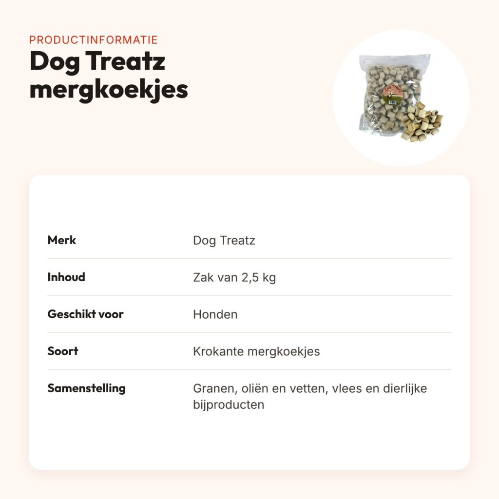 Dog Treatz mergkoekjes 2,5 kg – krokante hondensnacks met rundvlees – productinformatie