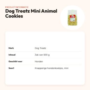 Dog Treatz Mini Animal Cookies 500 g – knapperige hondenkoekjes – productinformatie