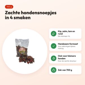 Dog Treatz Mix Trainers zachte hondensnoepjes 700 g – voordelen