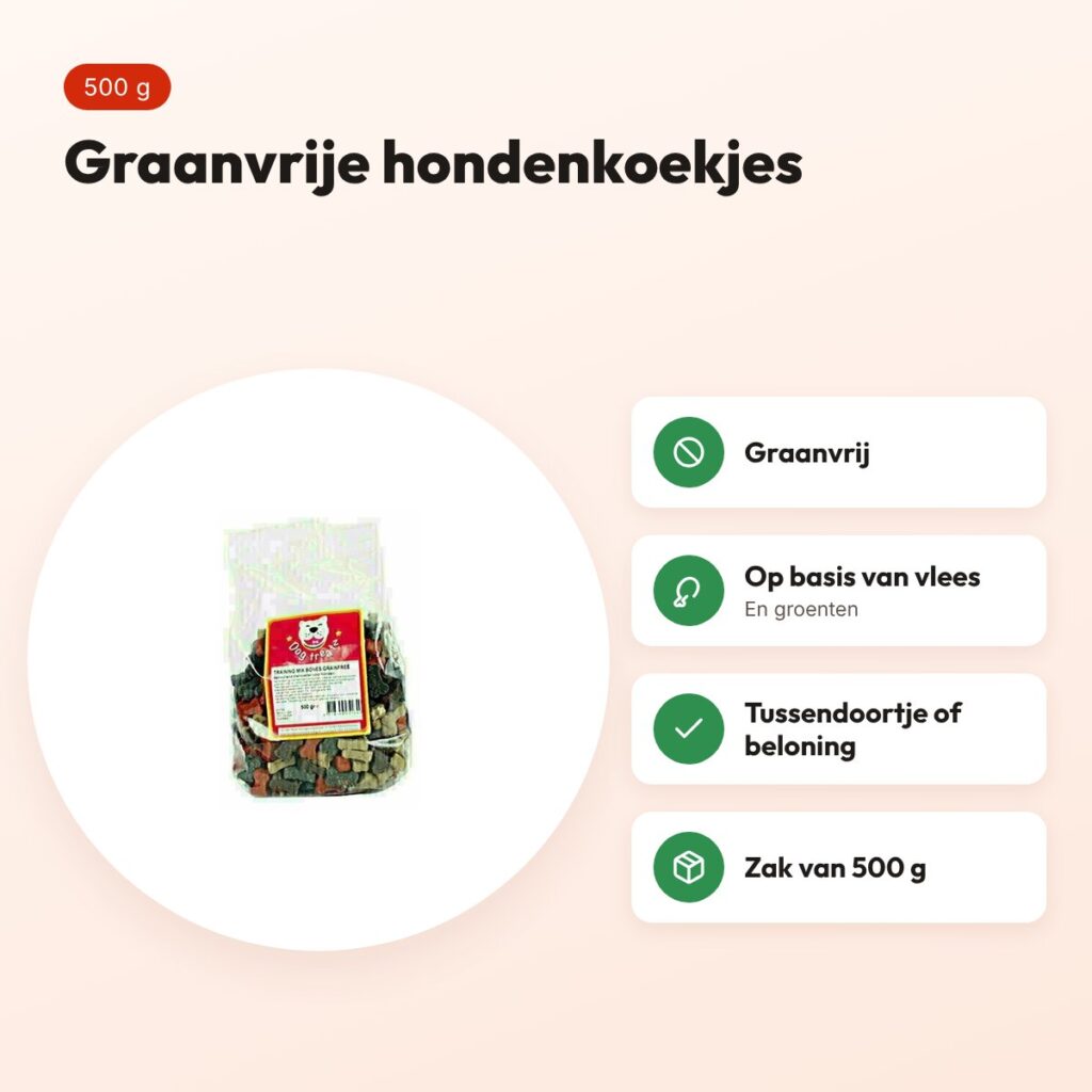 Dog Treatz Train Mix Bones graanvrij 500 g – hondenkoekjes – voordelen