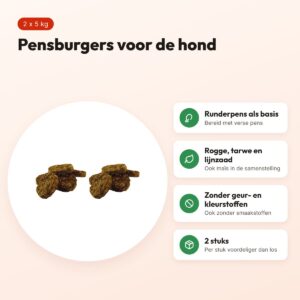 Dogstar pensburgers hondensnack 5 kg – multipack 2 stuks – voordelen