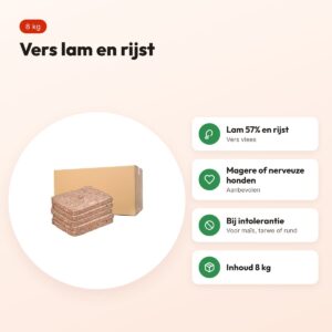 Duck lam en rijst compleet Breeder hondenvoer 8 kg – vers vlees – voordelen