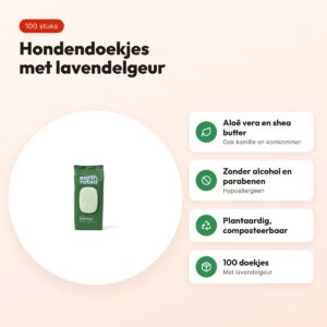 Earth Rated hondendoekjes lavendel 100 stuks – composteerbaar – voordelen