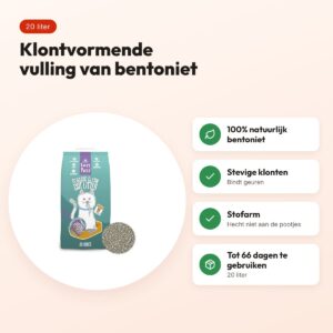 Easypets Classic Clean kattenbakvulling klontvormend bentoniet 20 liter – voordelen