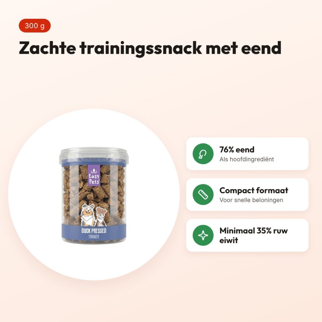 Easypets eend trainers 300 g – zachte trainingssnacks – voordelen