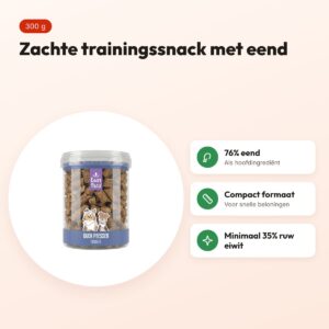 Easypets eend trainers 300 g – zachte trainingssnacks – voordelen