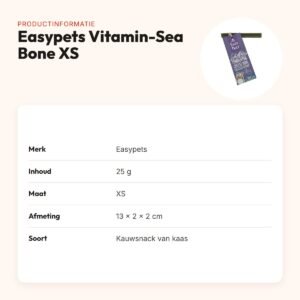 Easypets Himalayan Cheese Bone Vitamin-Sea kauwsnack XS 25 g – productinformatie