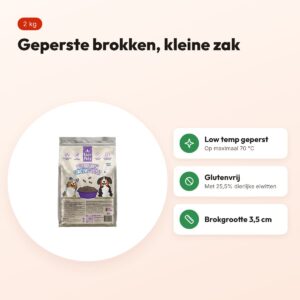 Easypets hondenvoer Low Temp geperst Adult 2 kg – glutenvrij – voordelen