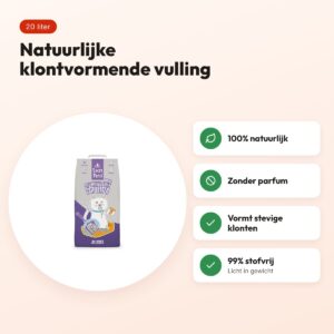 Easypets kattenbakvulling Clumping Grey Micro 20 liter – klontvormend – voordelen