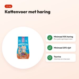 Easypets kattenvoer Fabulous Fish Adult 1,5 kg – haring – voordelen