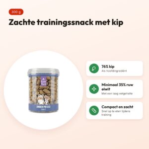 Easypets kip trainers 300 g – zachte trainingssnack met 76% kip – voordelen