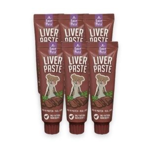 Easypets Lickables leverpasta 6 x 90 g – smeerbaar, xylitolvrij – verpakking